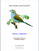 front cover featuring image of a red-cheeked Cordon Bleu.
